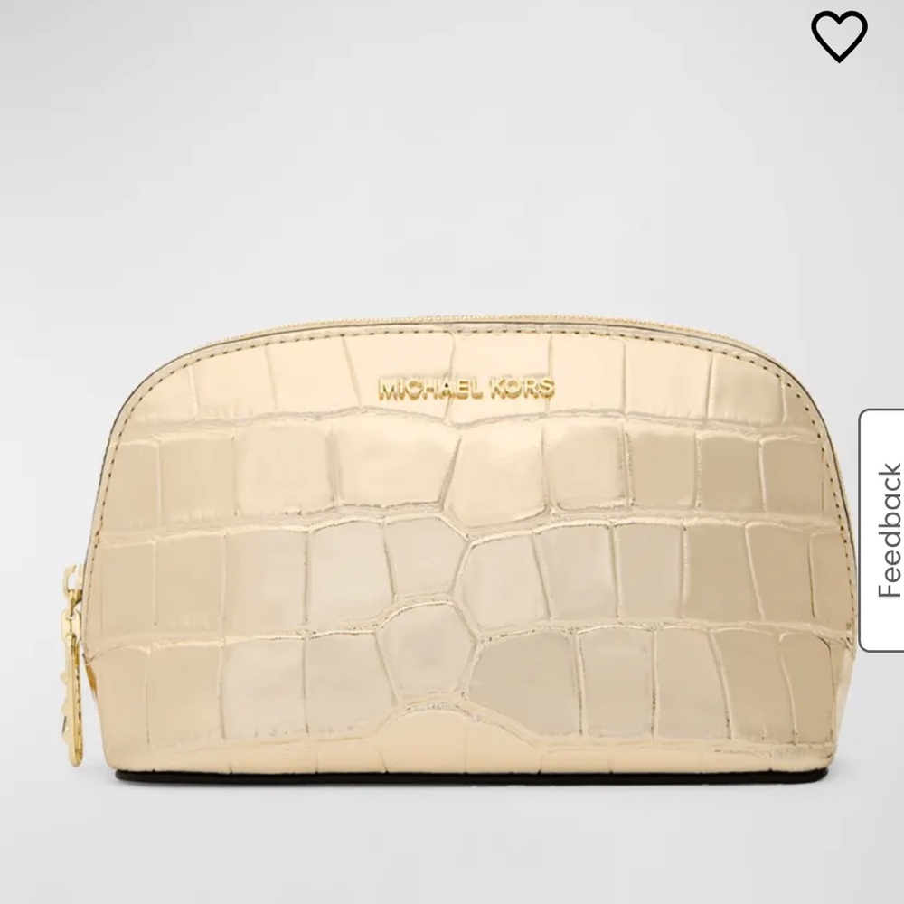MICHAEL Michael Kors
Empire Metallic Croc-Embossed Leather Pouch Bag
